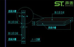 微孔吸音板設(shè)計及安裝節(jié)點大樣